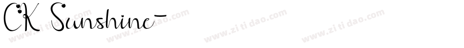 CK Sunshine字体转换